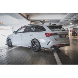 Накладки сплиттеры на пороги на Skoda Octavia IV RS